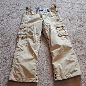BONFIRE Men's ski /snowboarding Tan Pants size Lg